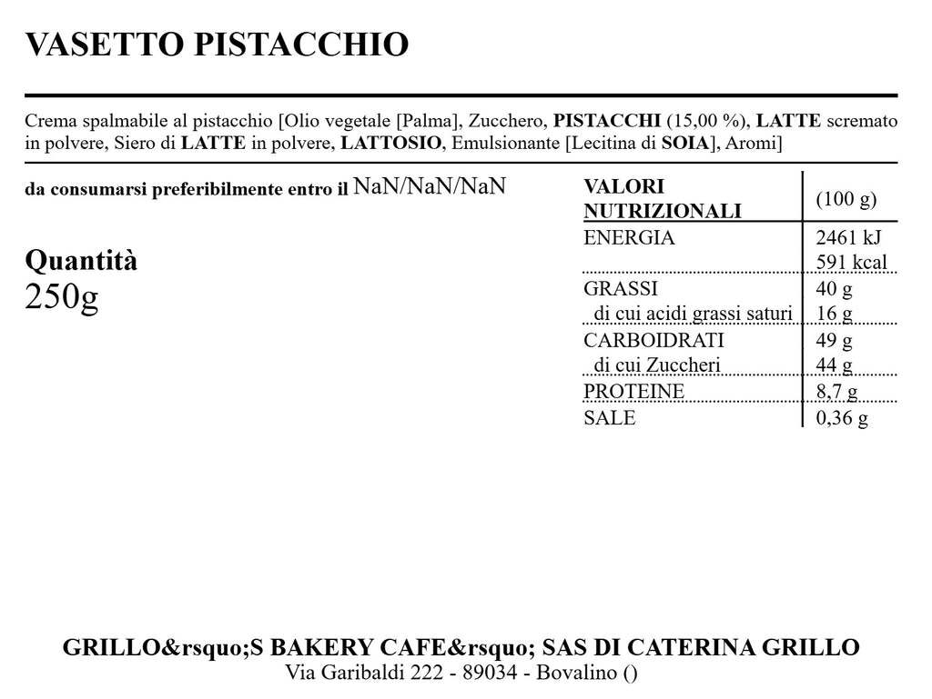 Crema pistacchio